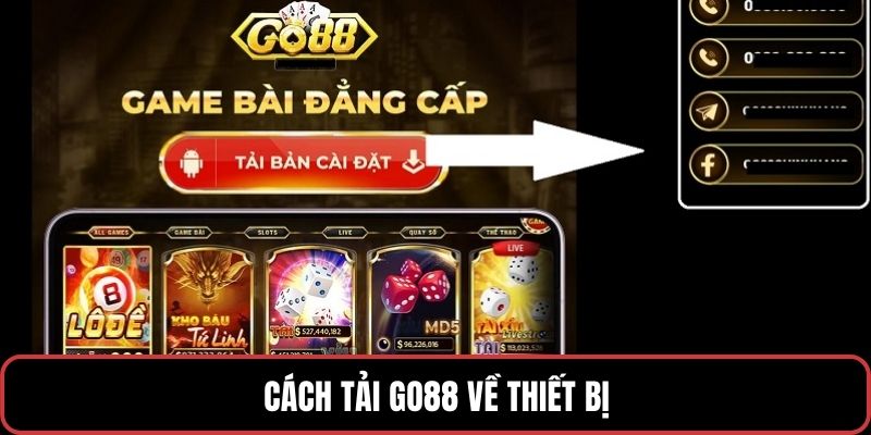 Cách tai GO88 về thiết bị