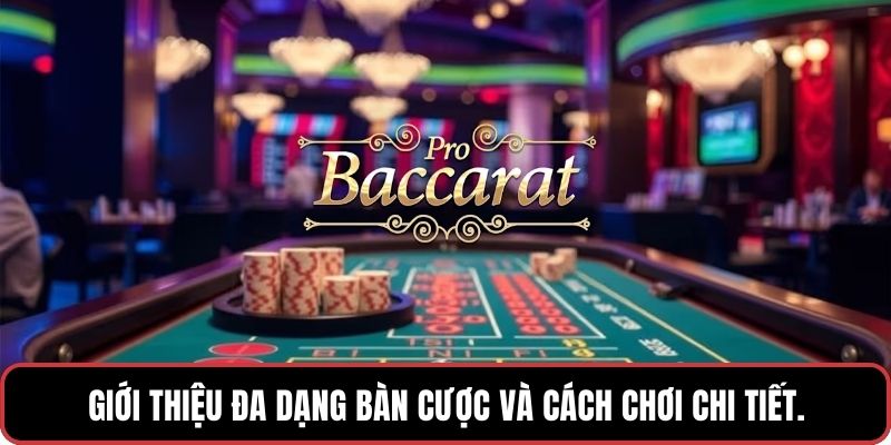 Giới thiệu đa dạng bàn cược và cách chơi chi tiết